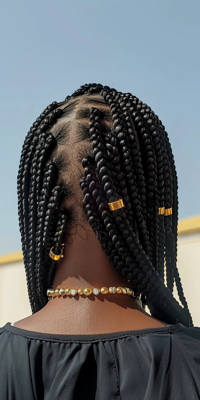 bob box braids Hair twists, Crochet braids, Boho Waterfall Cornrows