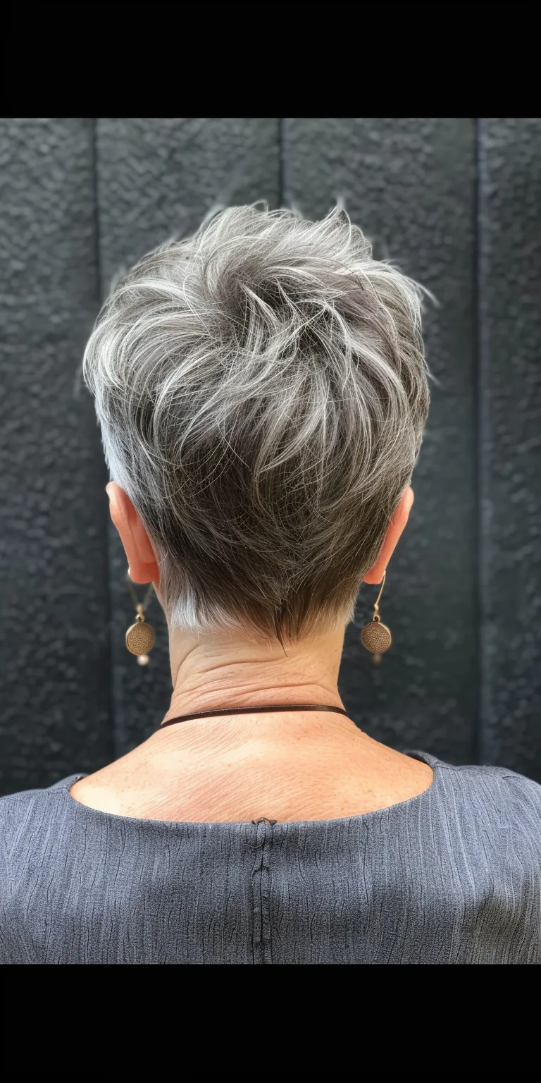 short haircuts for women over 60 Asymmetric cut, Short brush Pixie Pompadour, Mohawk