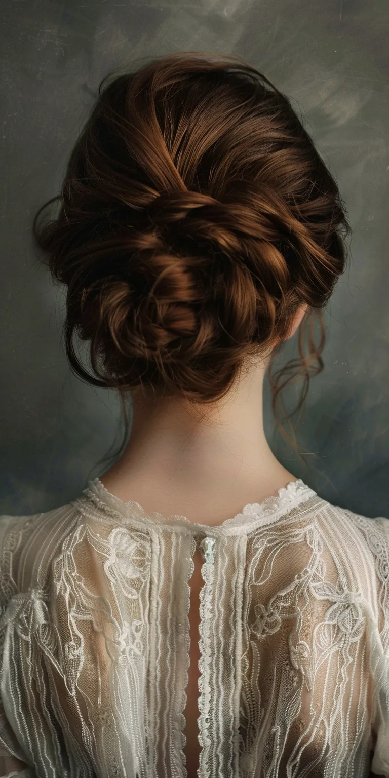 up do hairstyles Updo, Milkmaid braid, Historical Christian hairstyles, Chignon, French braid