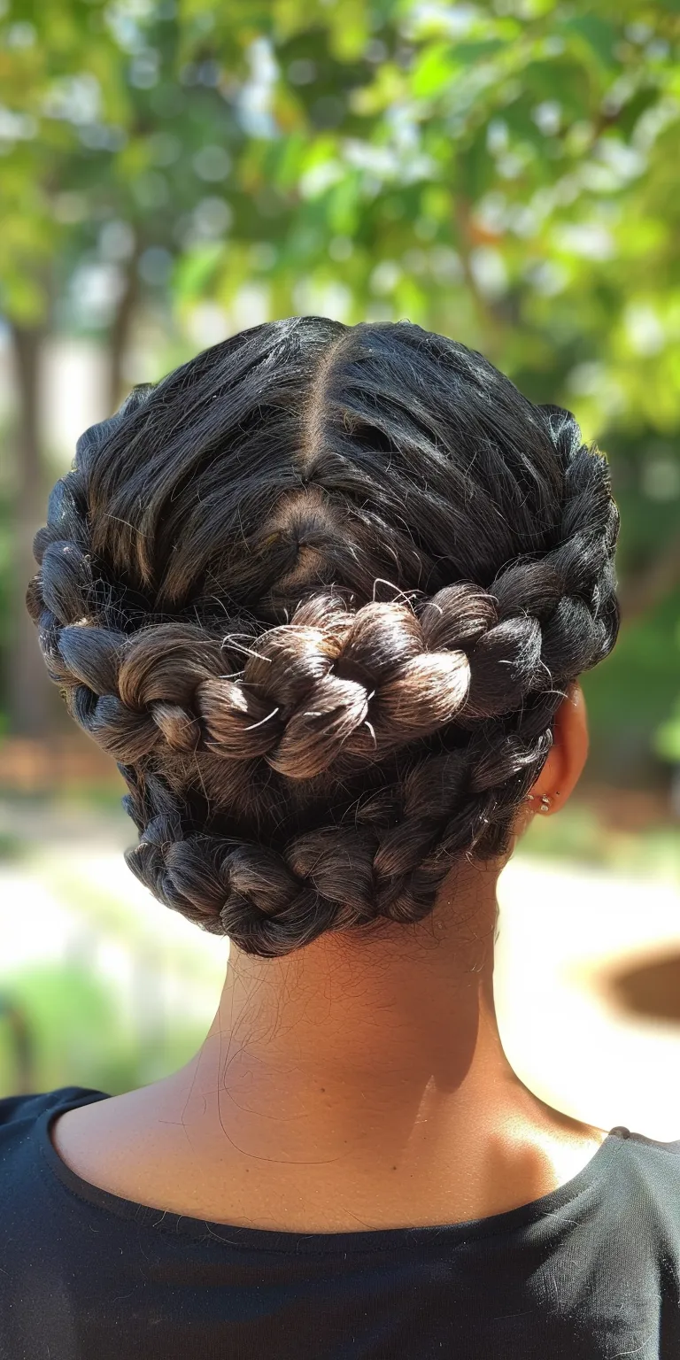 halo braid Milkmaid braid, Waterfall braids, French Updo, twist