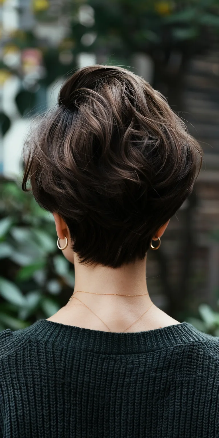 short haircuts for round faces Asymmetric cut, Updo, Chignon, Japanese women's hairstyles, French twist