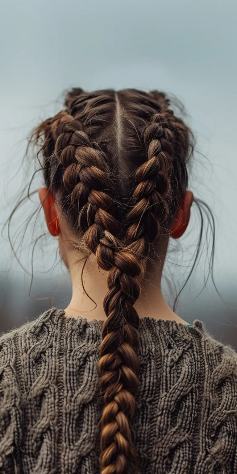 tiktok hairstyles French braid, Braid, Milkmaid Waterfall braids, Boho braids