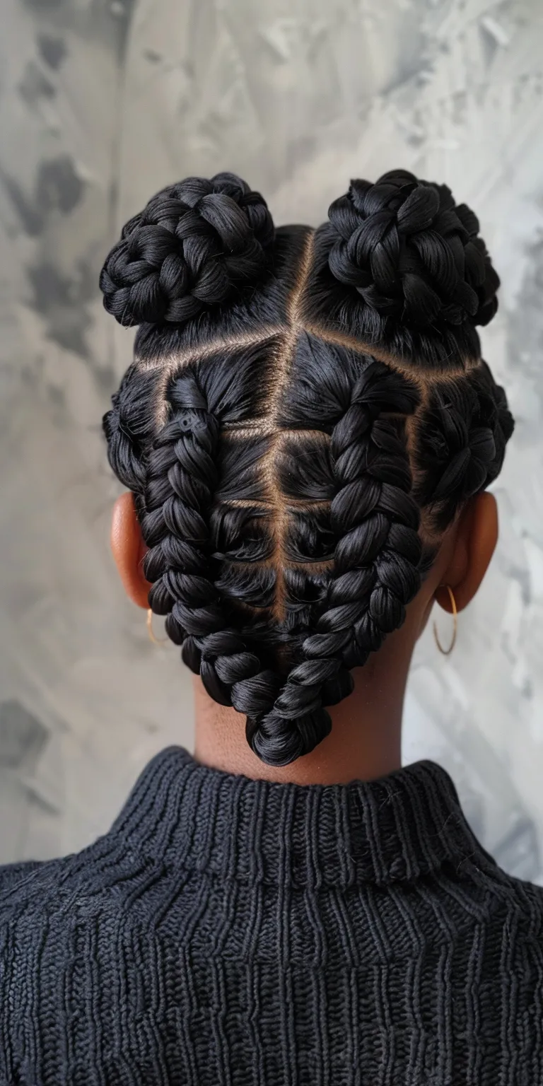 knotless braids hairstyles Waterfall braids, French twist, Hair twists, braid, Braid