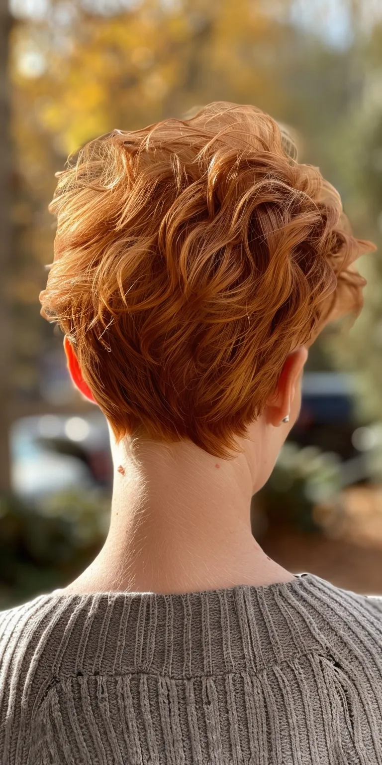 short hair styles Asymmetric cut, Pixie Updo, French twist, Short brush cut