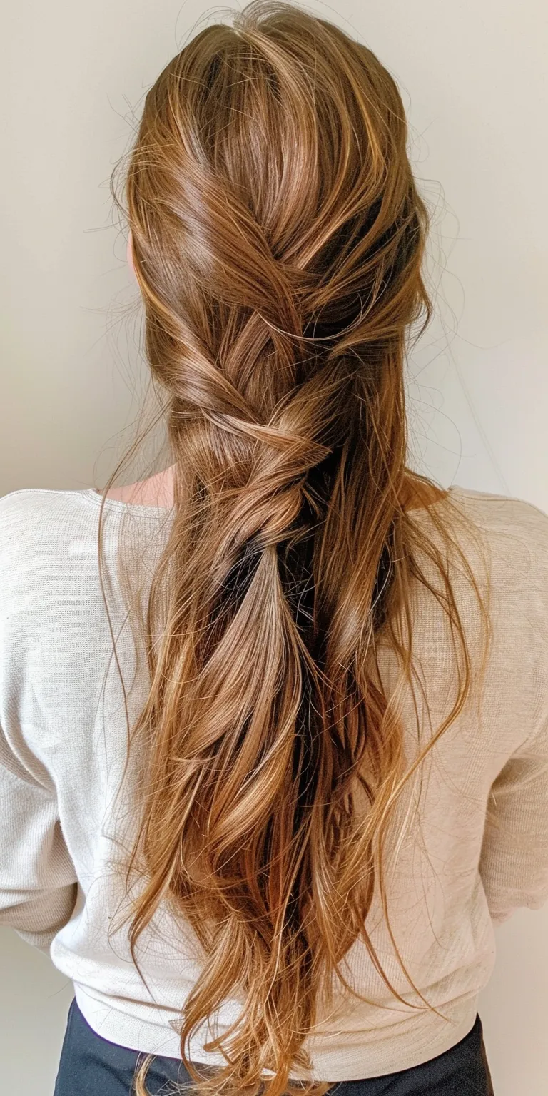 easy long hairstyles French braid, twist, Braid, Waterfall braids, Boho braids