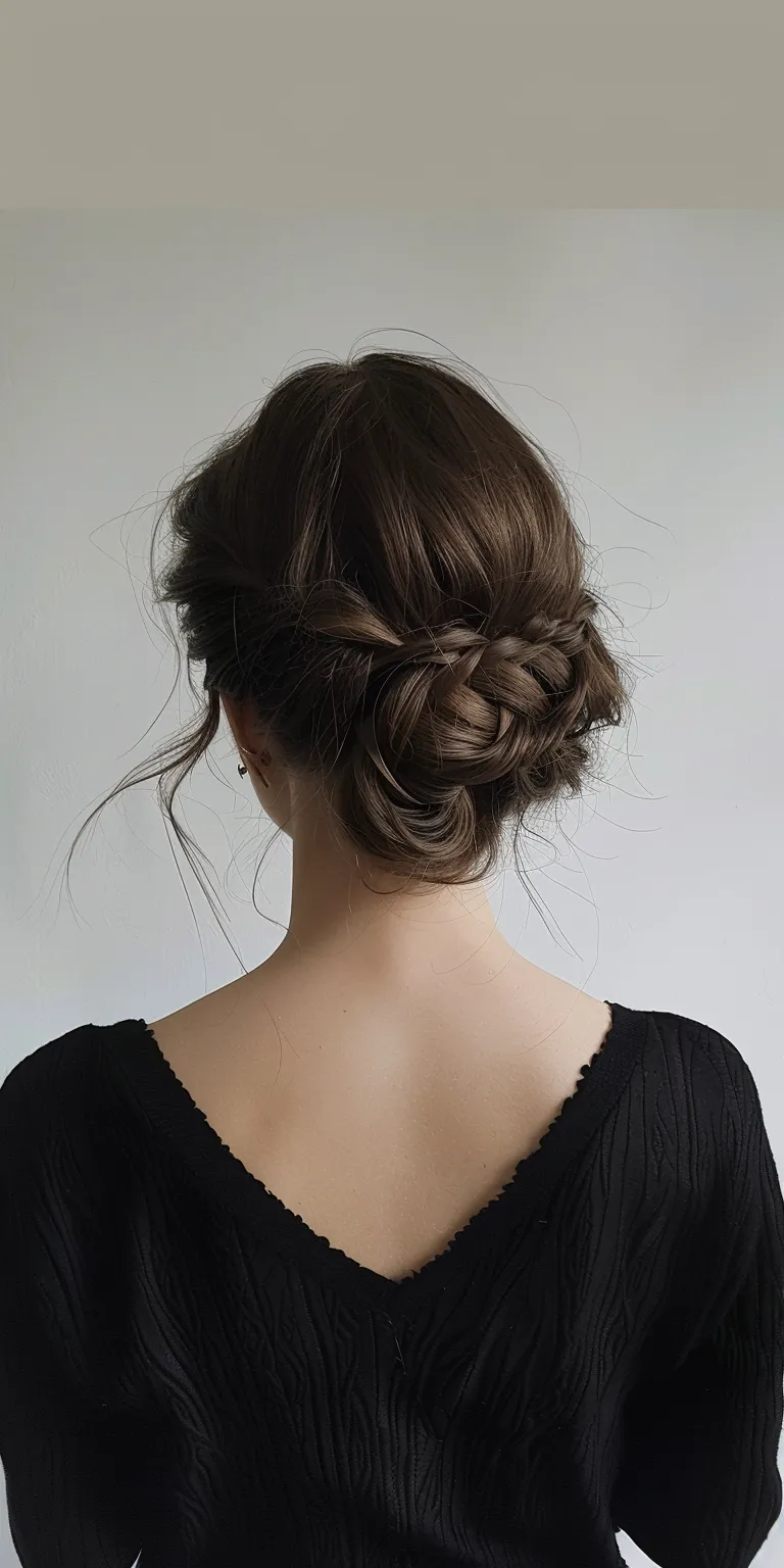 hairstyles for homecoming Updo, Chignon, Milkmaid braid, French twist, braid