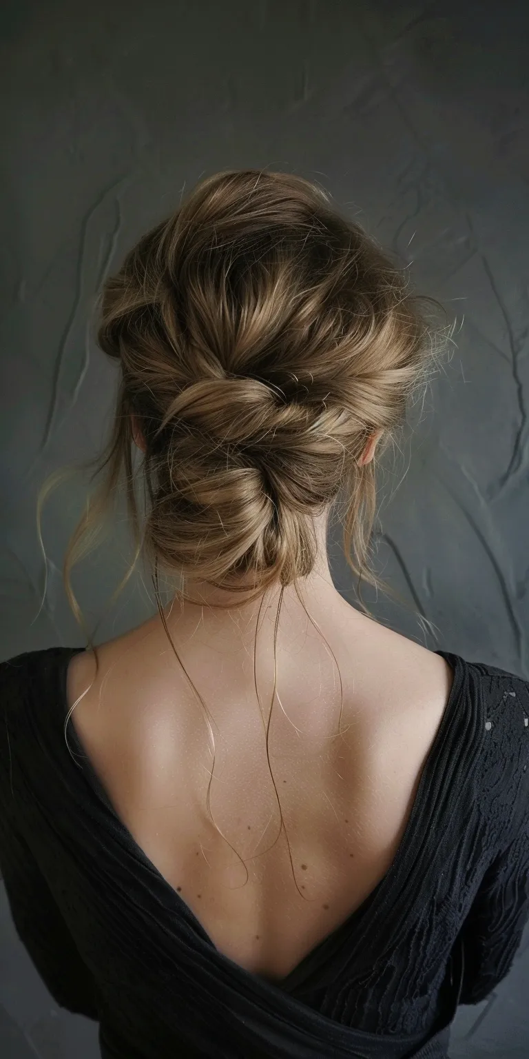 90's hairstyles Chignon, Updo, French braid, twist, Braid