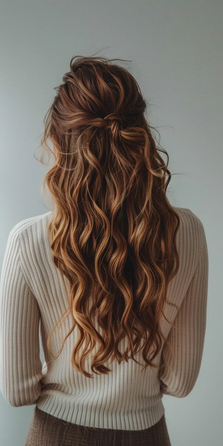 hairstyles for women Waterfall braids, Layered hair, Mermaid Braid, Updo