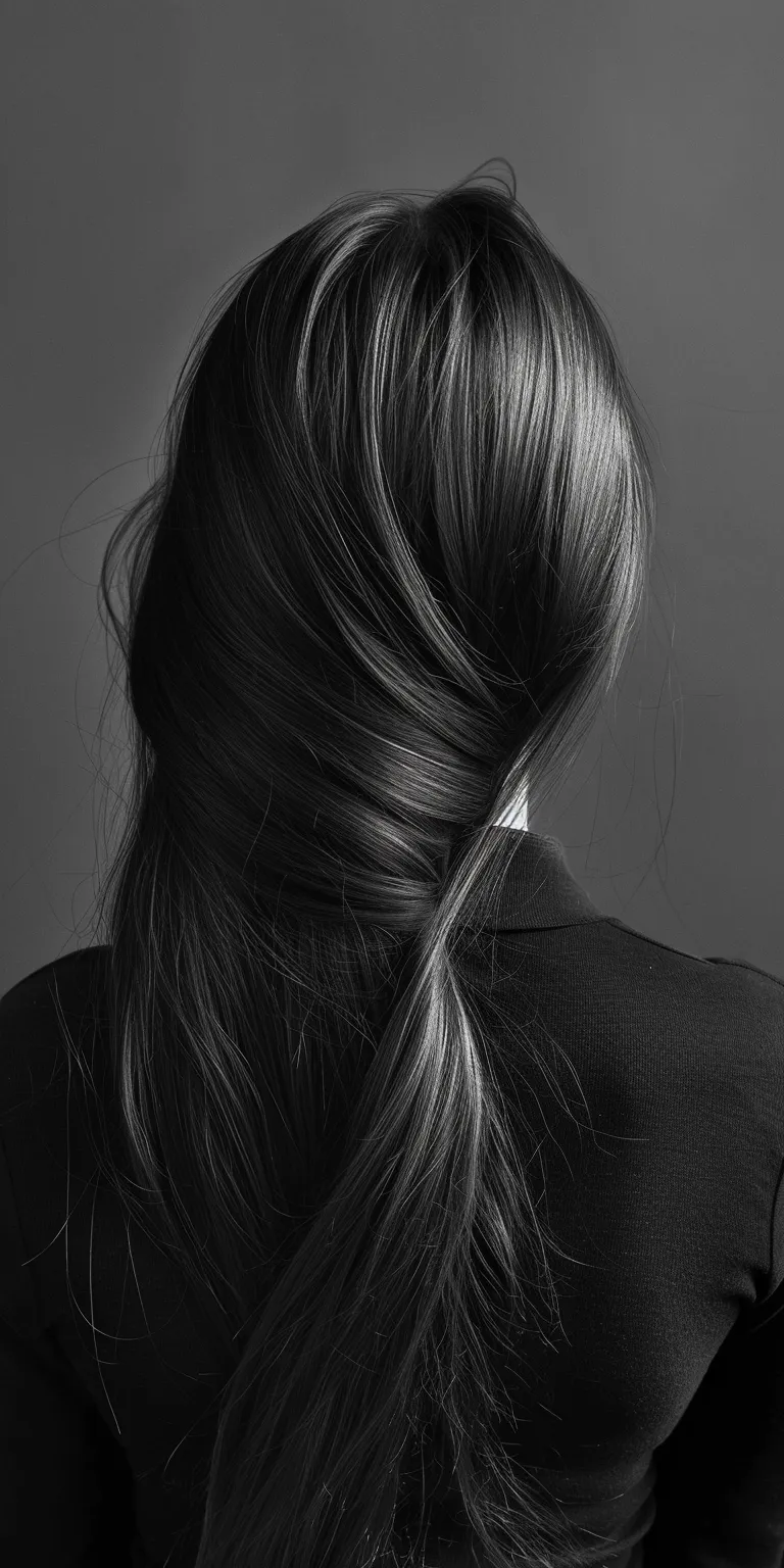 long haircuts Layered hair, Chignon, Braid, French braid, twist