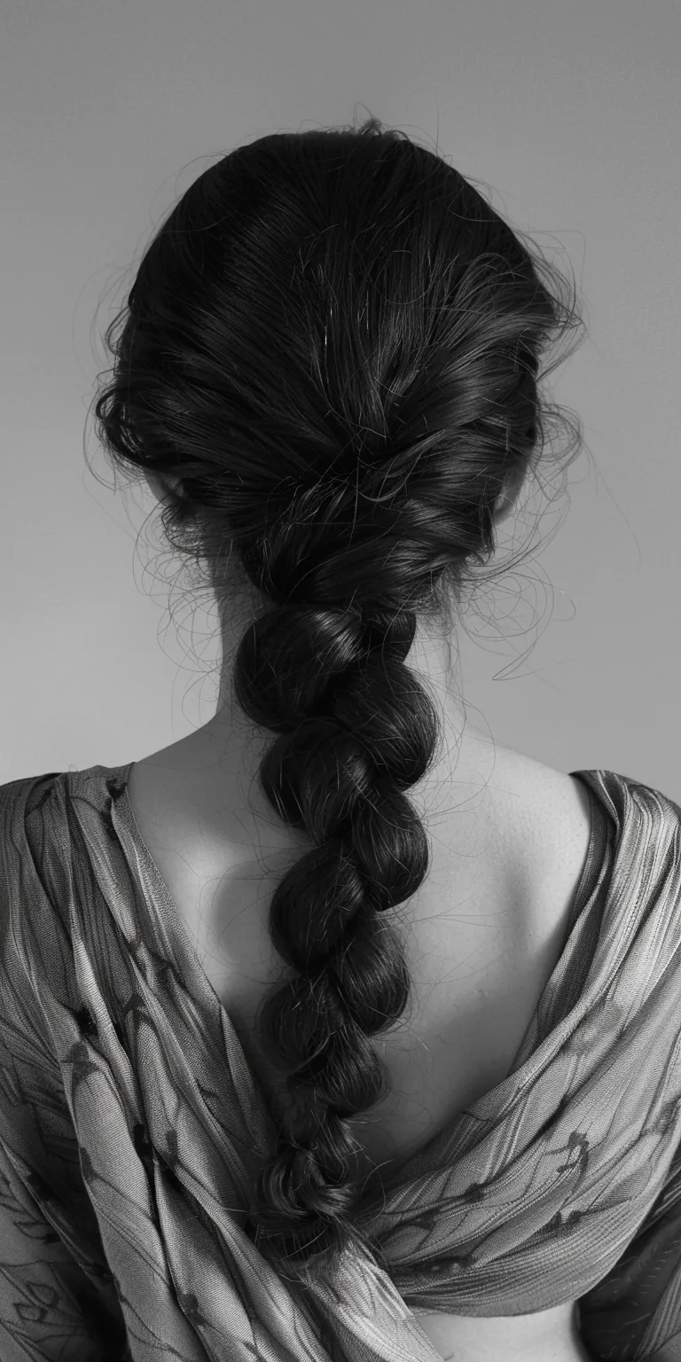 chola hairstyles French braid, Braid, Milkmaid Chignon, Waterfall braids