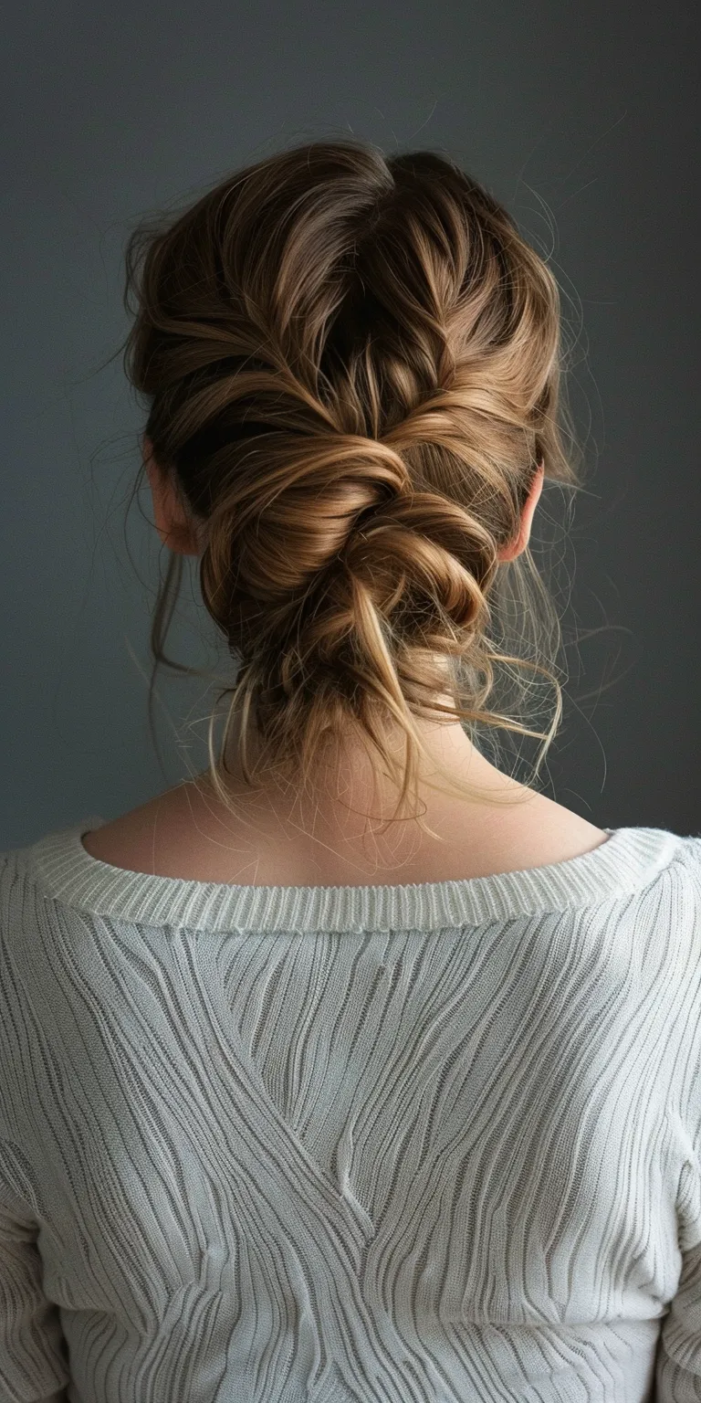 cute easy hairstyles Updo, Milkmaid braid, Chignon, French twist