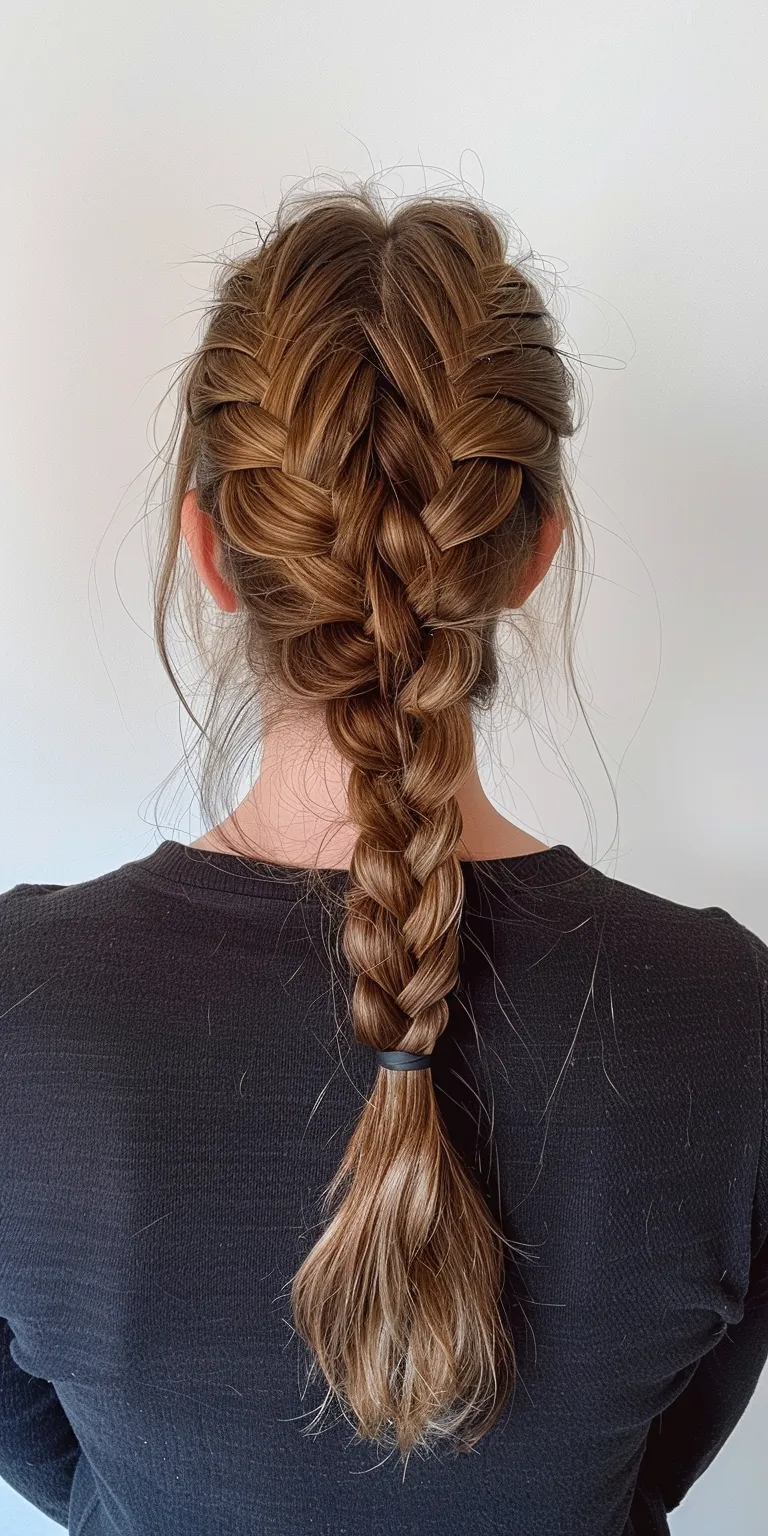 invisible braids French braid, Waterfall braids, Braid, twist, Milkmaid braid