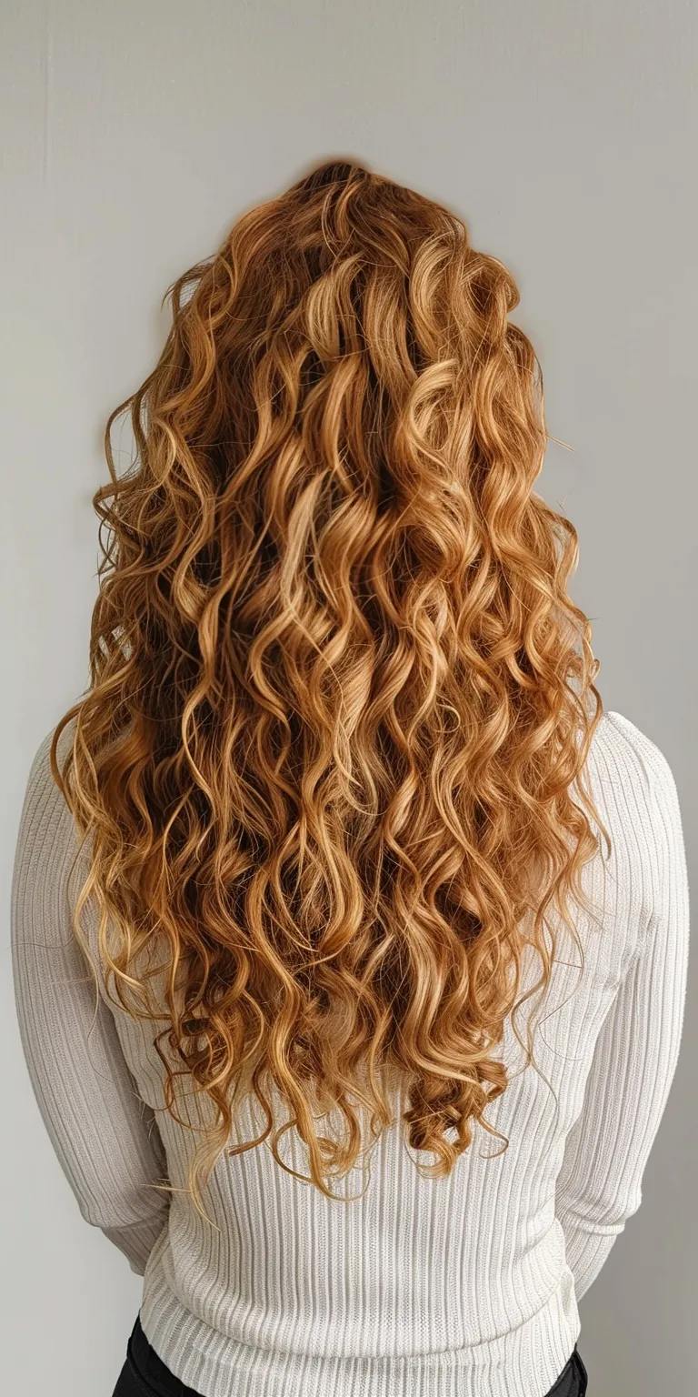 curly hairstyles for long hair Digital perm, Ringlets, Curly hair, Hair crimping, Layered