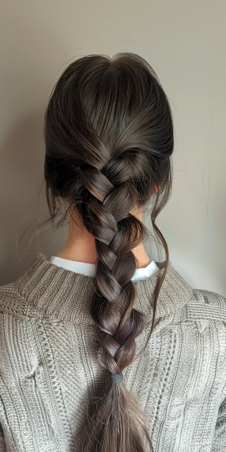 invisible braids Waterfall braids, French braid, Braid, twist, Boho