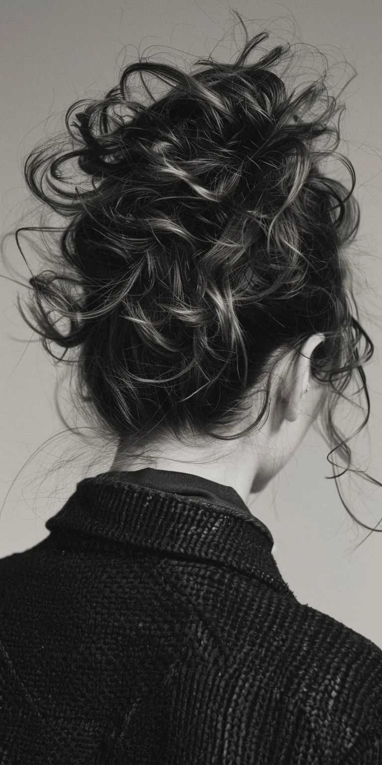 messy hair style Chignon, Updo, Milkmaid braid, French twist, Layered