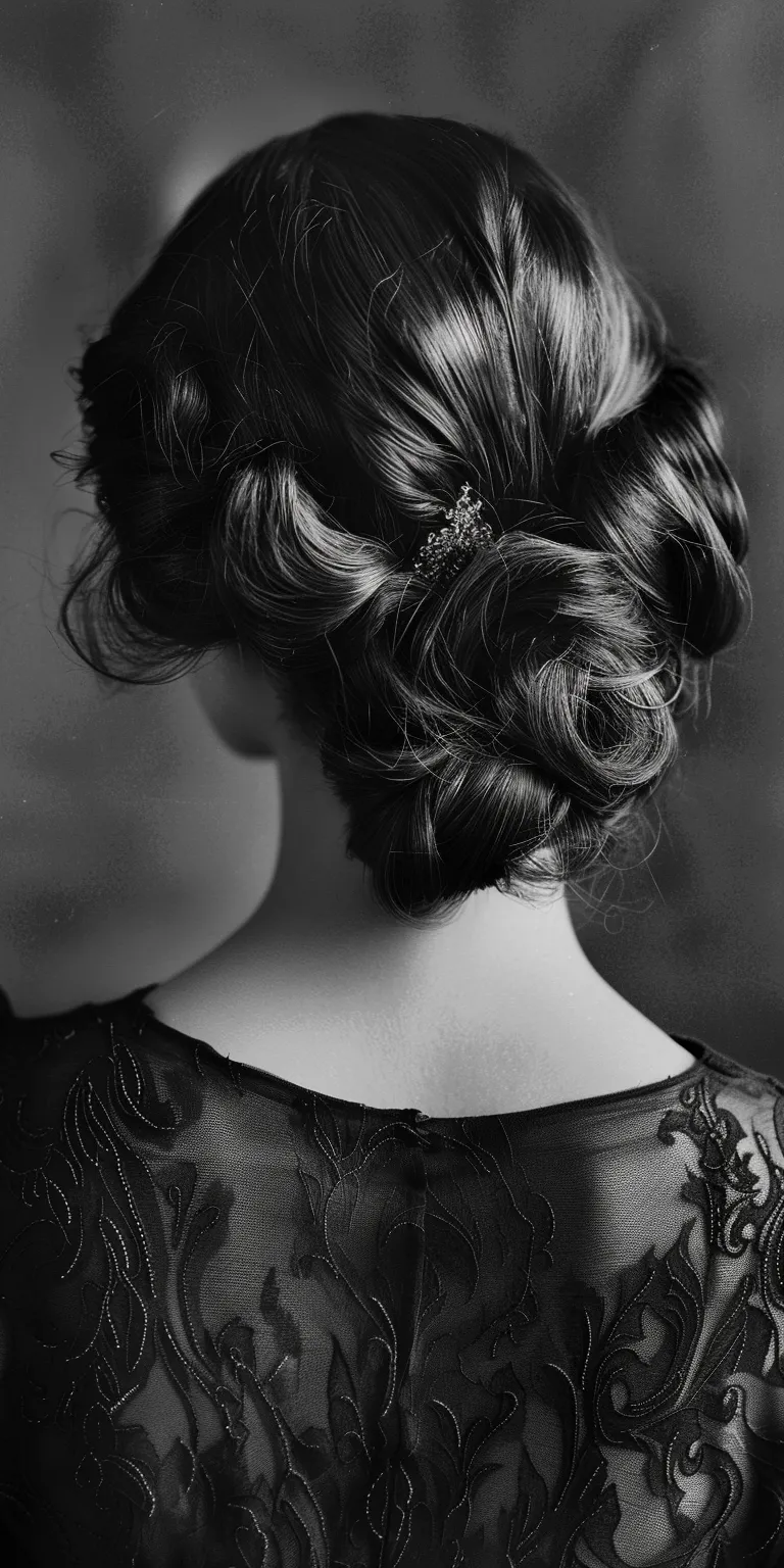 1920s hairstyles Chignon, Updo, Milkmaid braid, Finger wave, Historical Christian