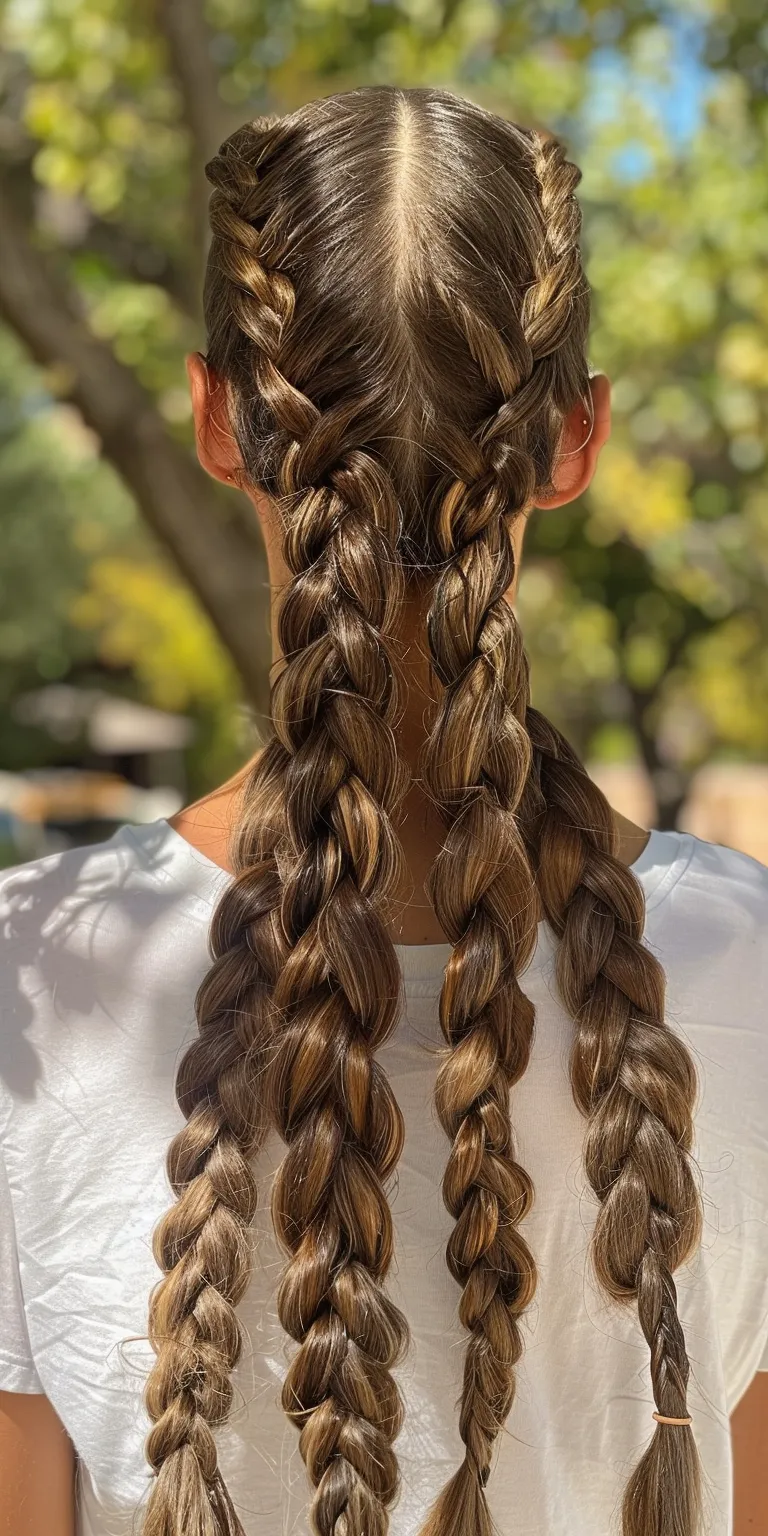 knotless bohemian braids Waterfall braids, Boho Braid, French braid, Milkmaid braid