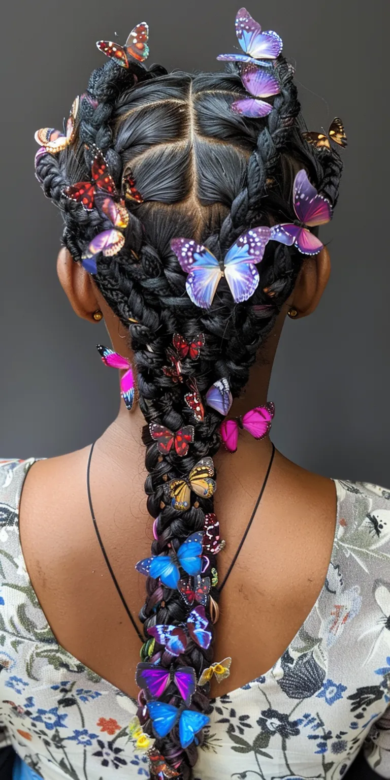 butterfly braids hairstyles Butterfly haircut, Crochet braids, Hair twists, Digital perm, French twist