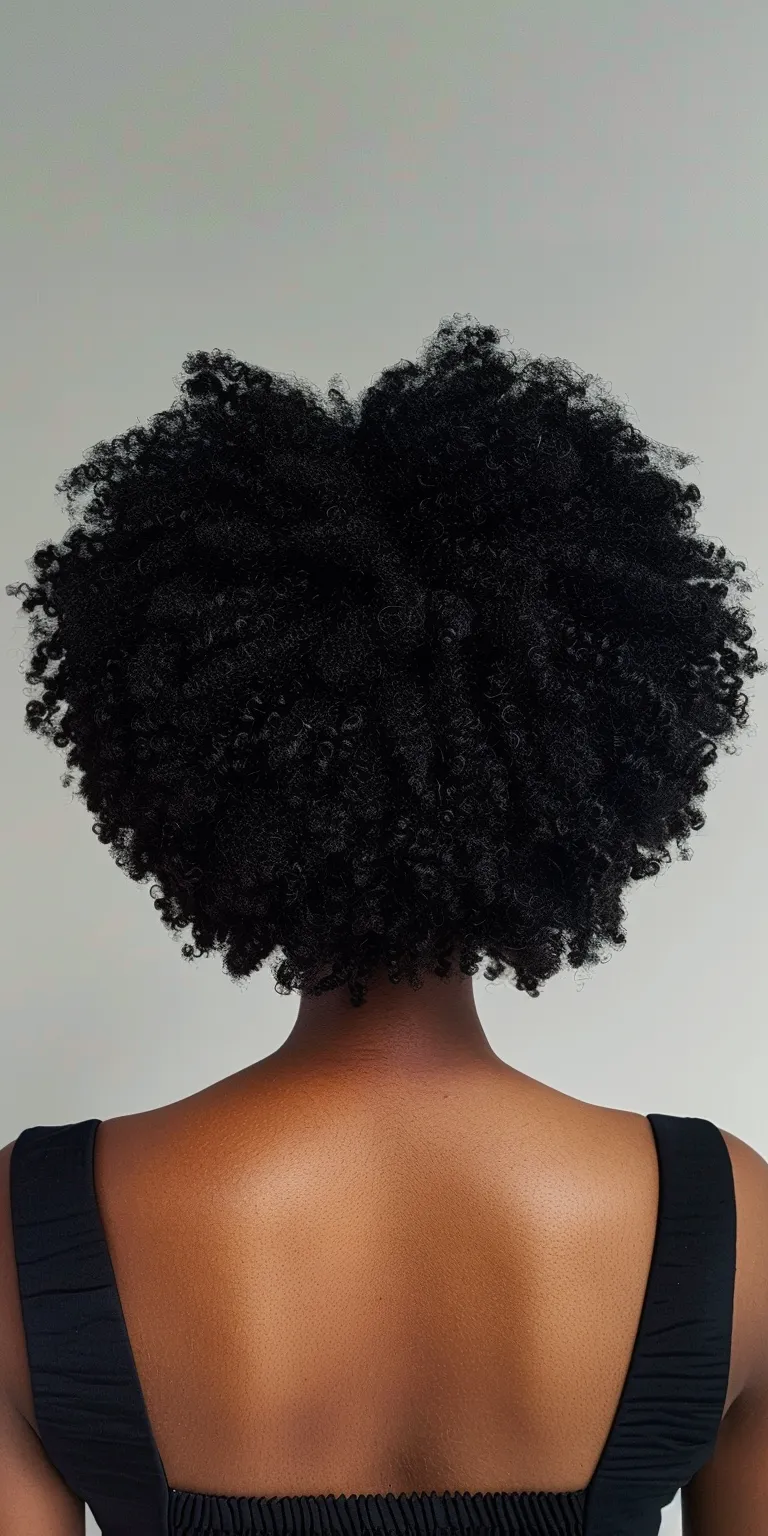 afro hairstyles Afro puffs, Kinky hair, Digital perm, Asymmetric cut, Crochet braids