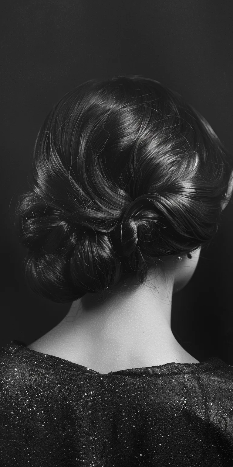 hair styles and  Chignon, Updo, Finger wave, Milkmaid braid, French twist