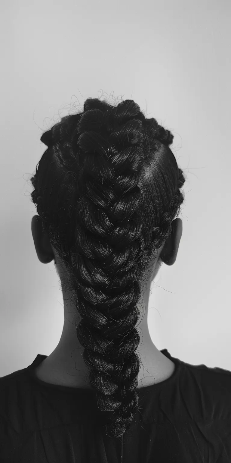 weave hairstyles Waterfall braids, French braid, twist, Hair twists, Chignon