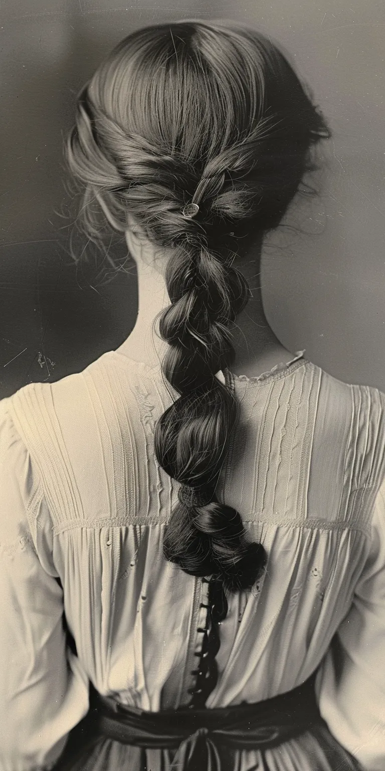 1920s hairstyles for long hair Milkmaid braid, French Braid, Updo, Boho braids