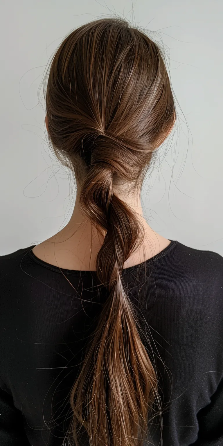 simple hair styles French twist, braid, Waterfall braids, Updo, Japanese women's hairstyles