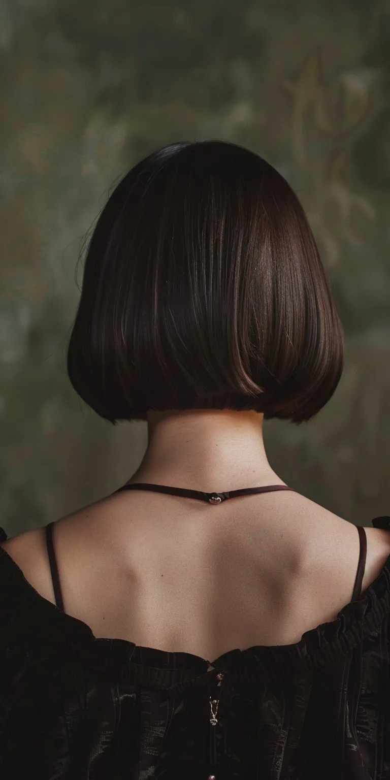 short bobs Asymmetric cut, Bob Butterfly haircut, Chignon, Short hair