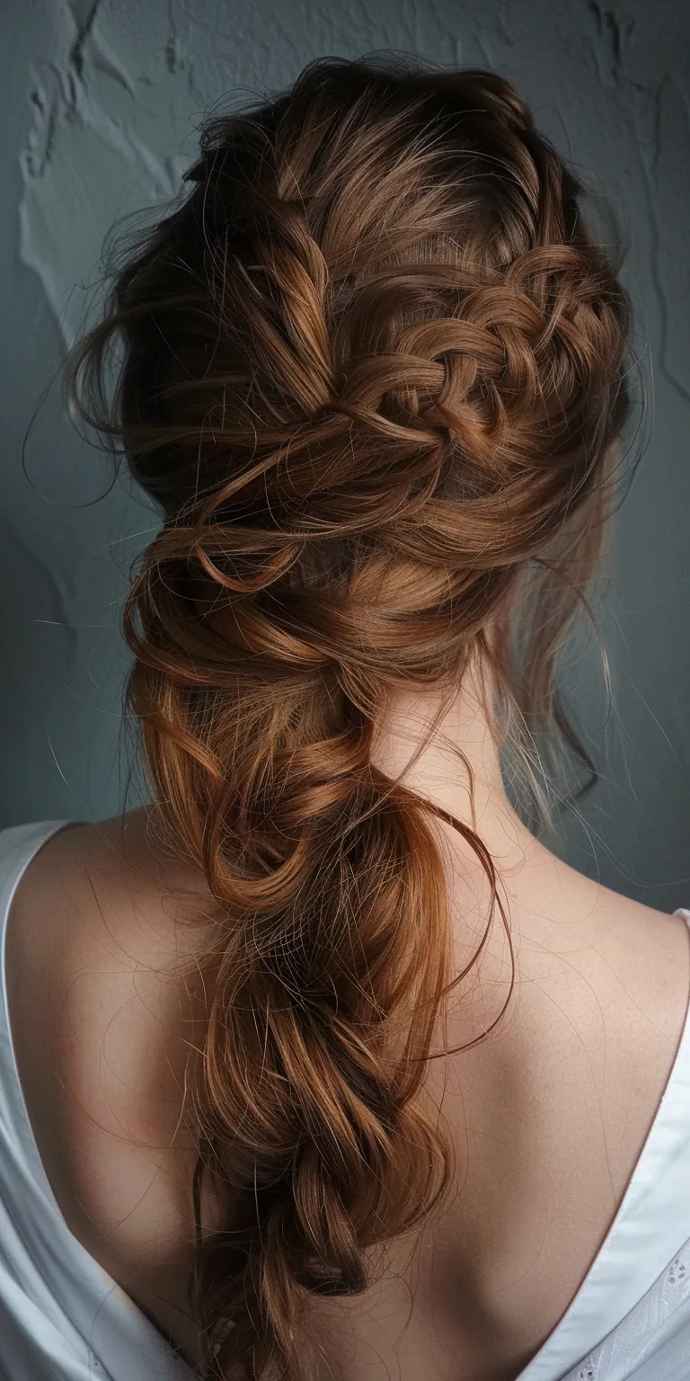 70 hairstyles Updo, Chignon, French braid, Milkmaid Waterfall braids