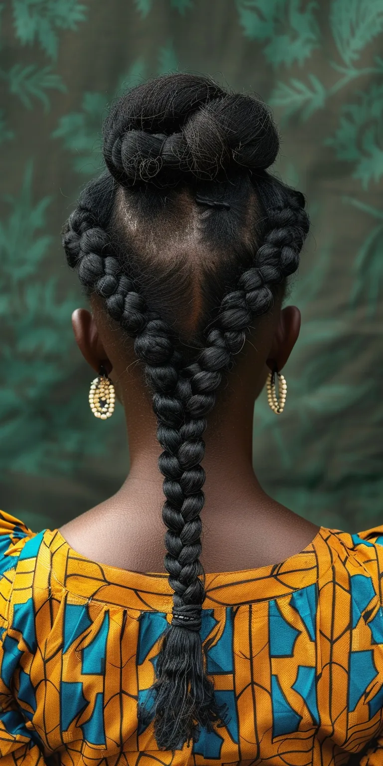 african hairstyles Hair twists, French twist, Boho braids, Waterfall Cornrows