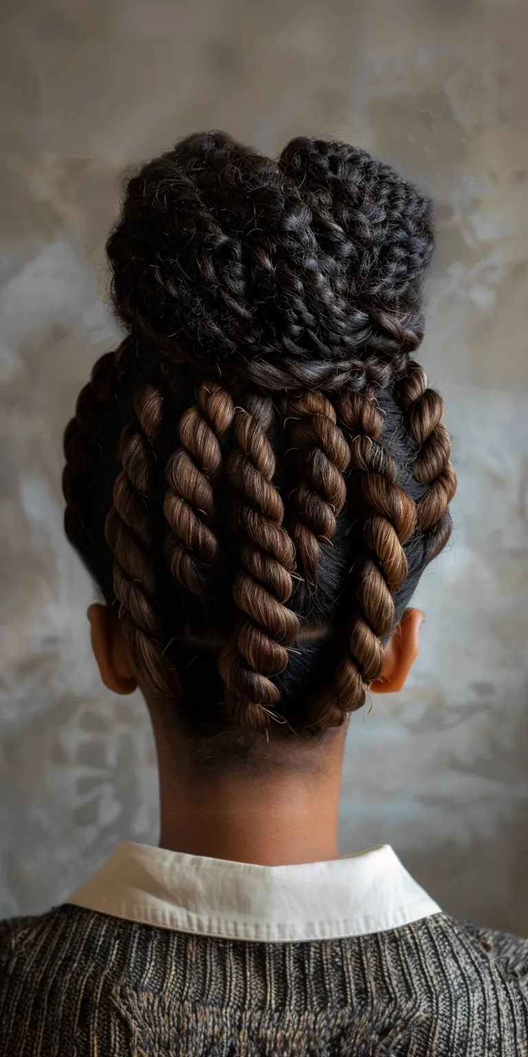 passion twist hairstyle Hair twists, French twist, Waterfall braids, braid, Cornrows