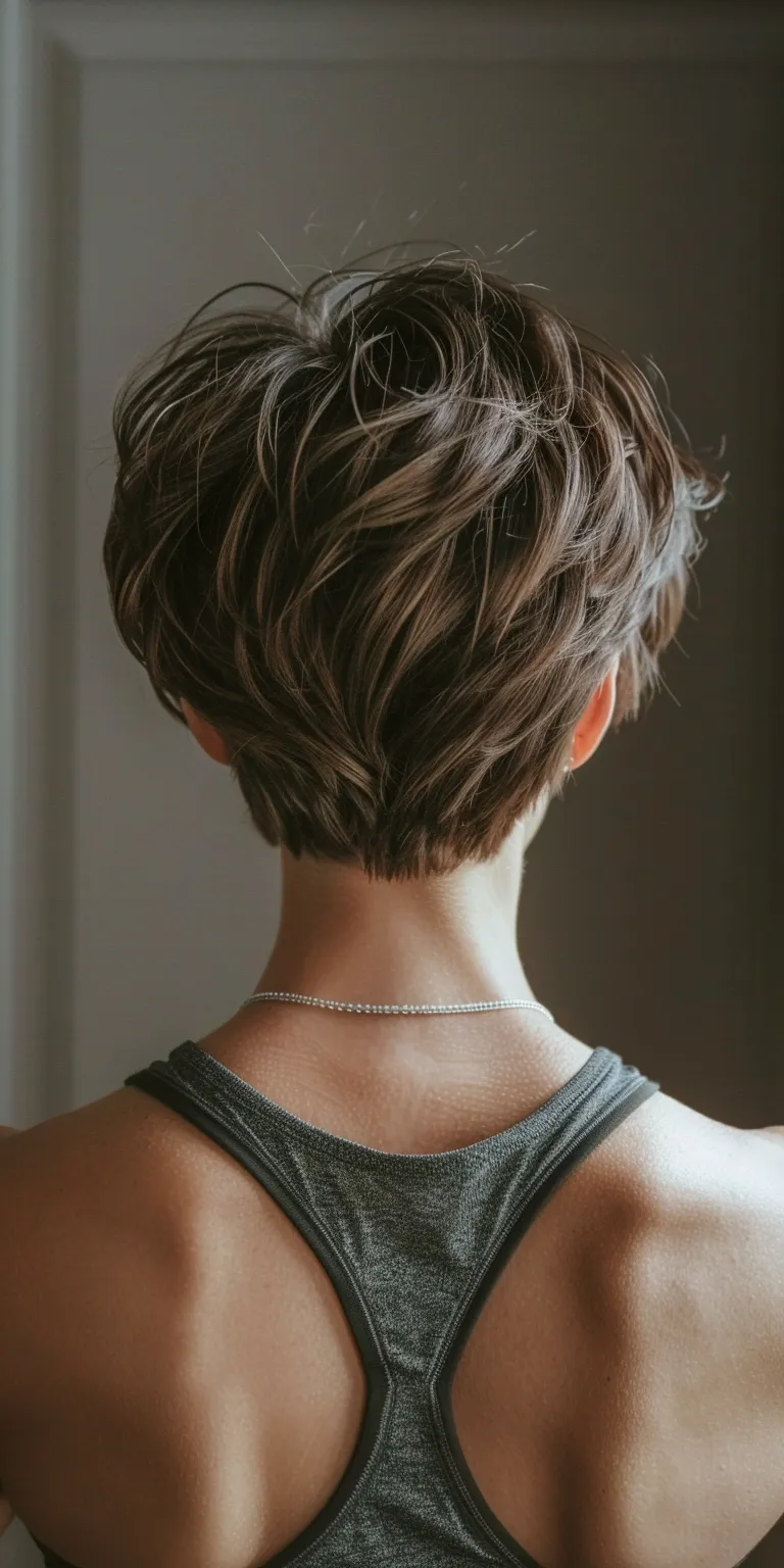 workout hairstyles Asymmetric cut, Pixie Chignon, Updo, French twist