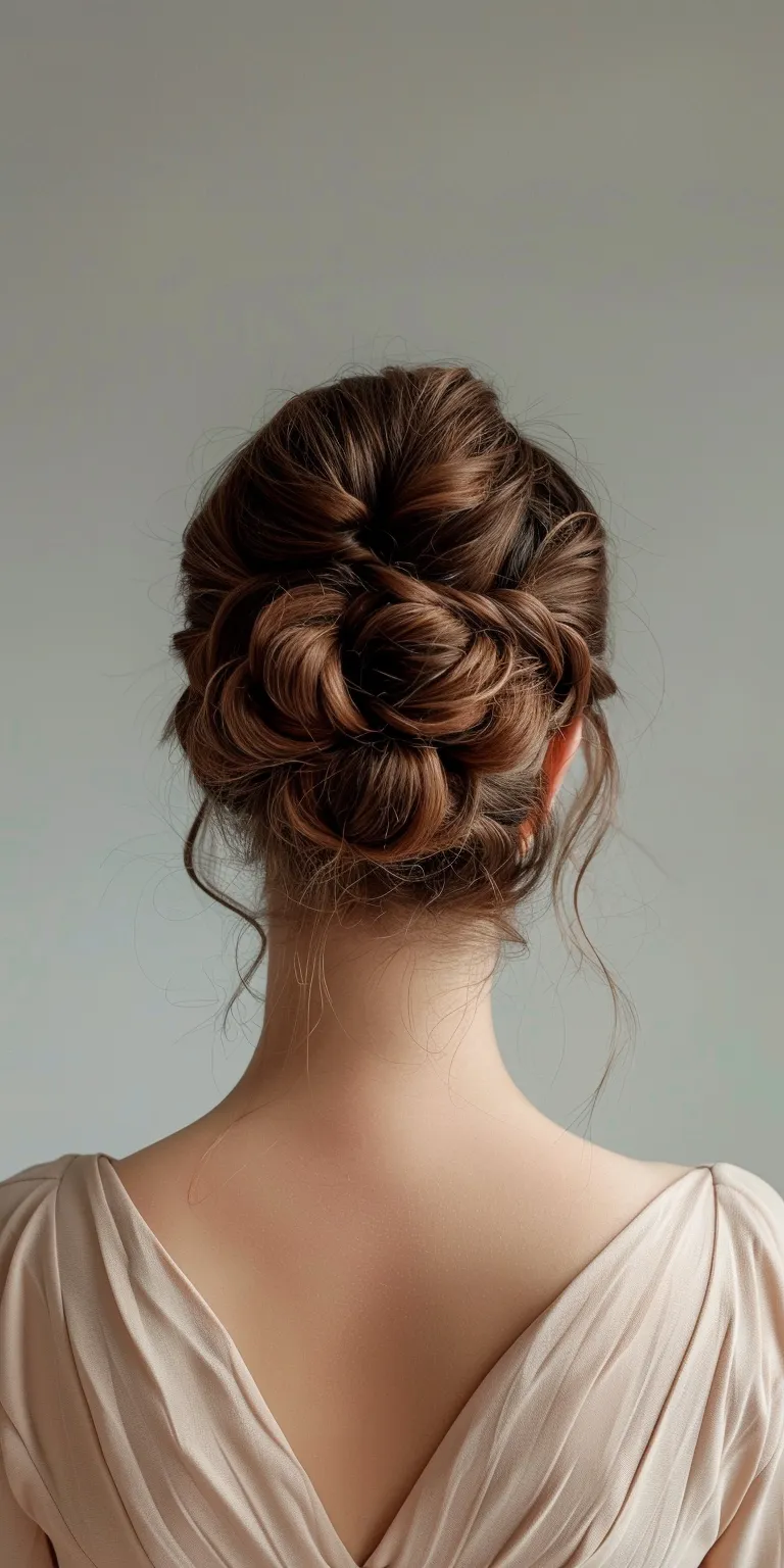 virtual hairstyles Chignon, Updo, Ballerina bun, French twist, Milkmaid braid