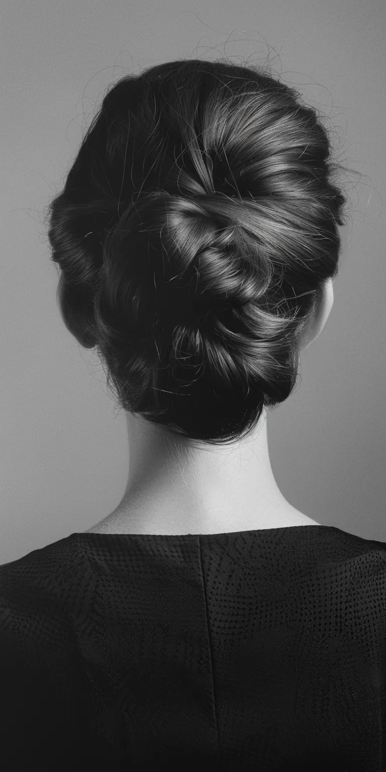 hairdo simple Chignon, Updo, French twist, Milkmaid braid, Ballerina bun