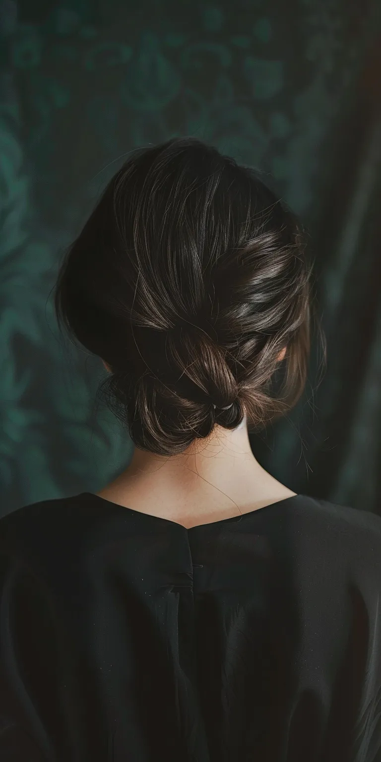 women hair styles Chignon, Updo, French twist, Milkmaid braid, Ballerina bun