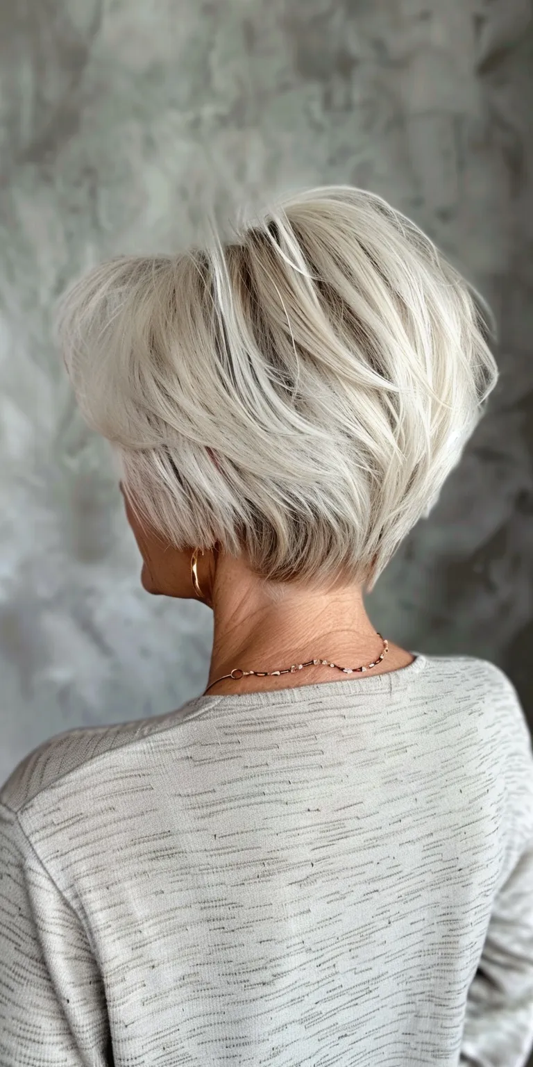 volumizing haircuts for thin hair Butterfly haircut, Asymmetric cut, Short brush Pixie Digital perm