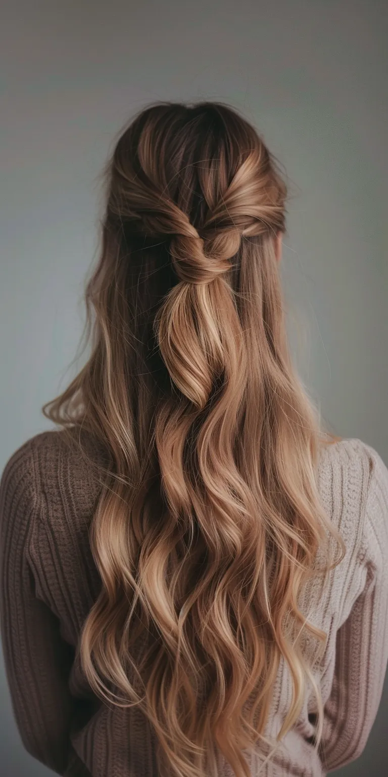 easy long hairstyles Waterfall braids, French braid, Boho Braid, Updo