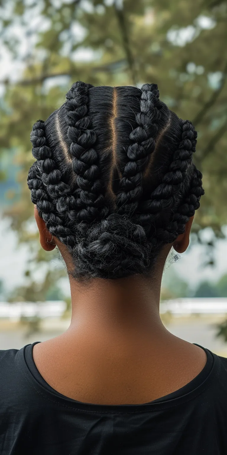 natural hair braid styles Hair twists, French twist, Waterfall braids, Crochet Cornrows