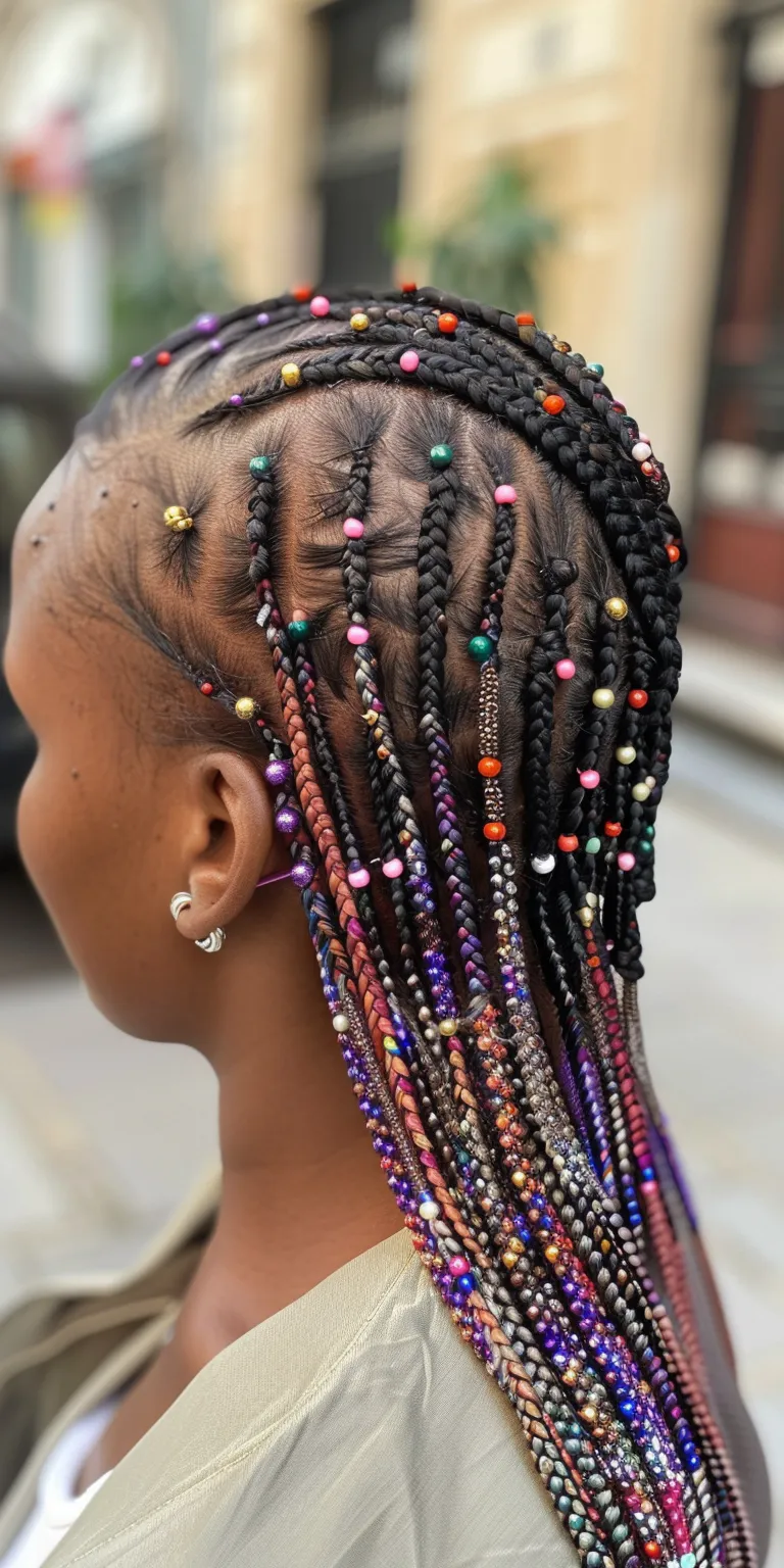 braids to the side Hair twists, Crochet braids, Boho Waterfall Cornrows