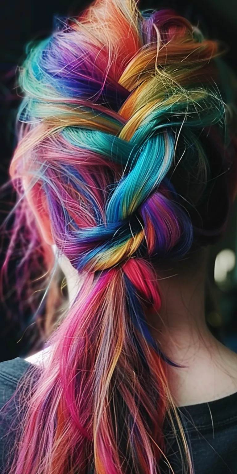 hair styles and colours Waterfall braids, Braid, French braid, Boho Mermaid