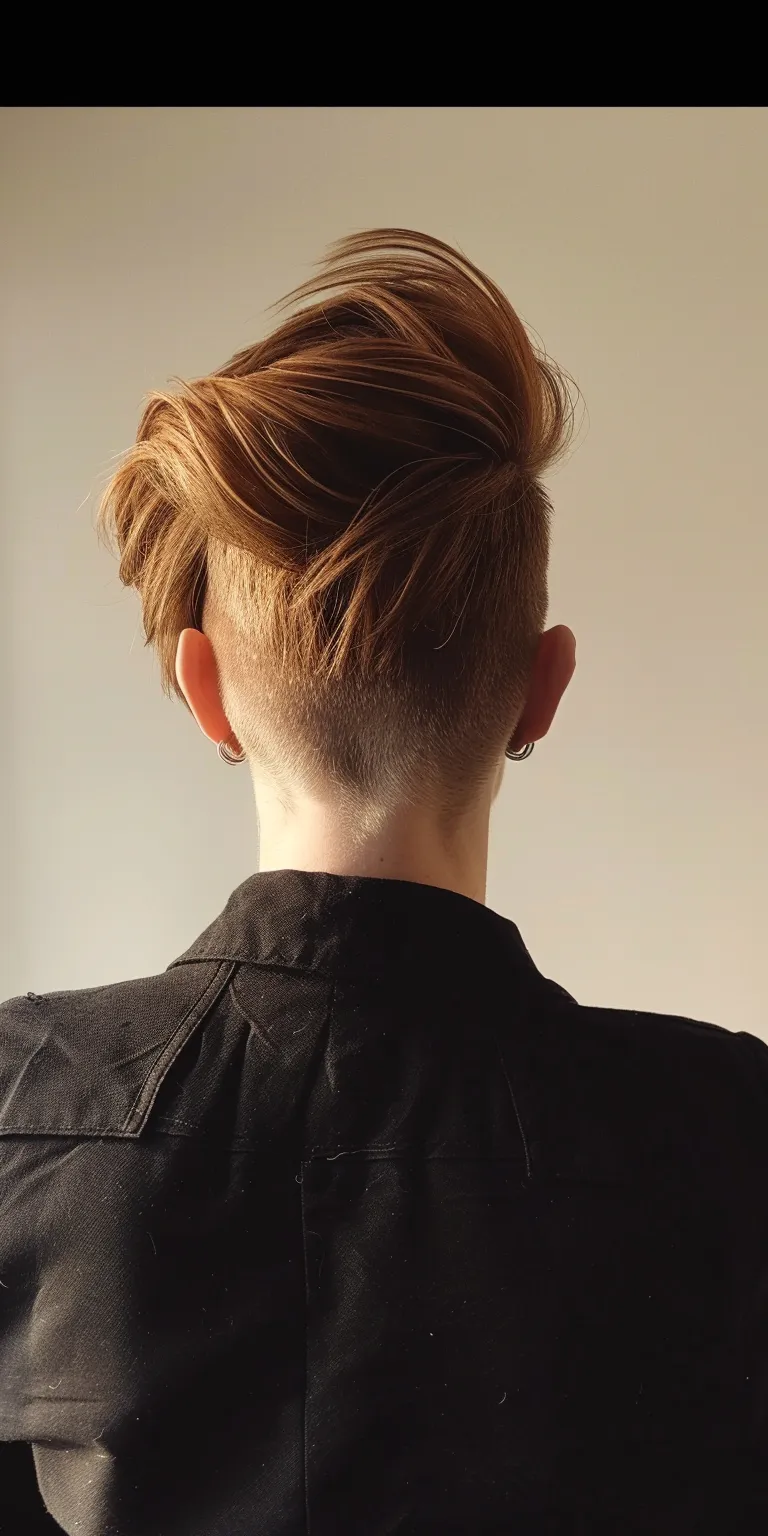 undercut hair styles Asymmetric cut, Updo, Pompadour, Short brush French twist