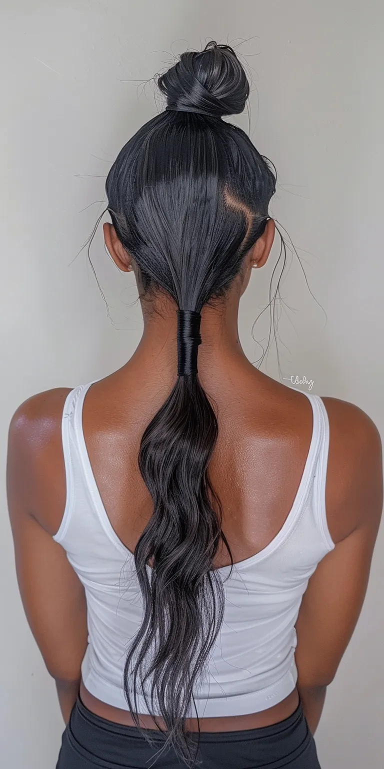 high ponytail hairstyles Waterfall braids, Hair twists, French twist, braid, Braid