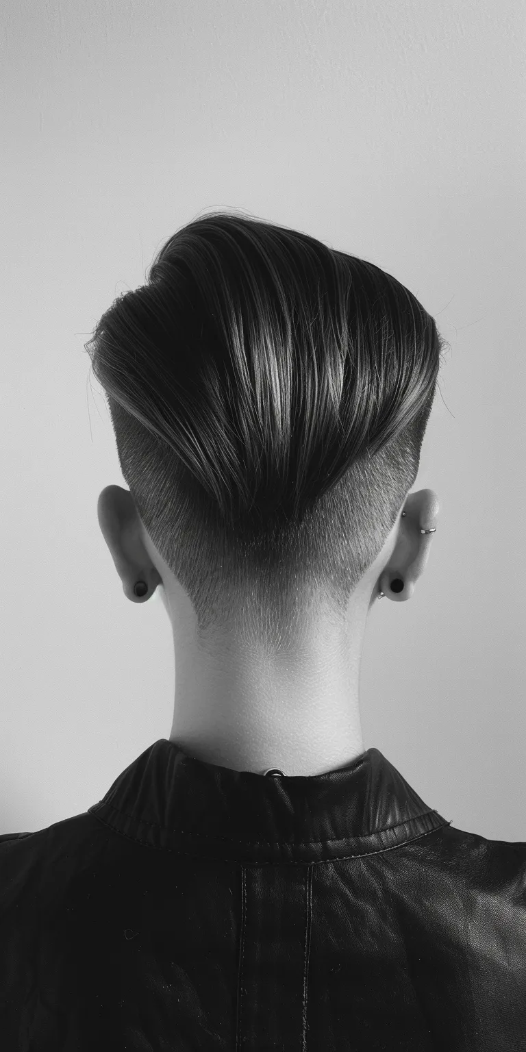 slick back fade Pompadour, Asymmetric cut, Short and sides, Mohawk, brush cut