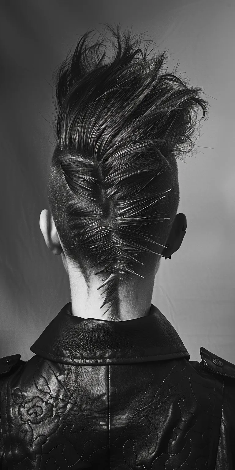 mohawk hairstyle French twist, Asymmetric cut, Updo, Chignon, Pompadour