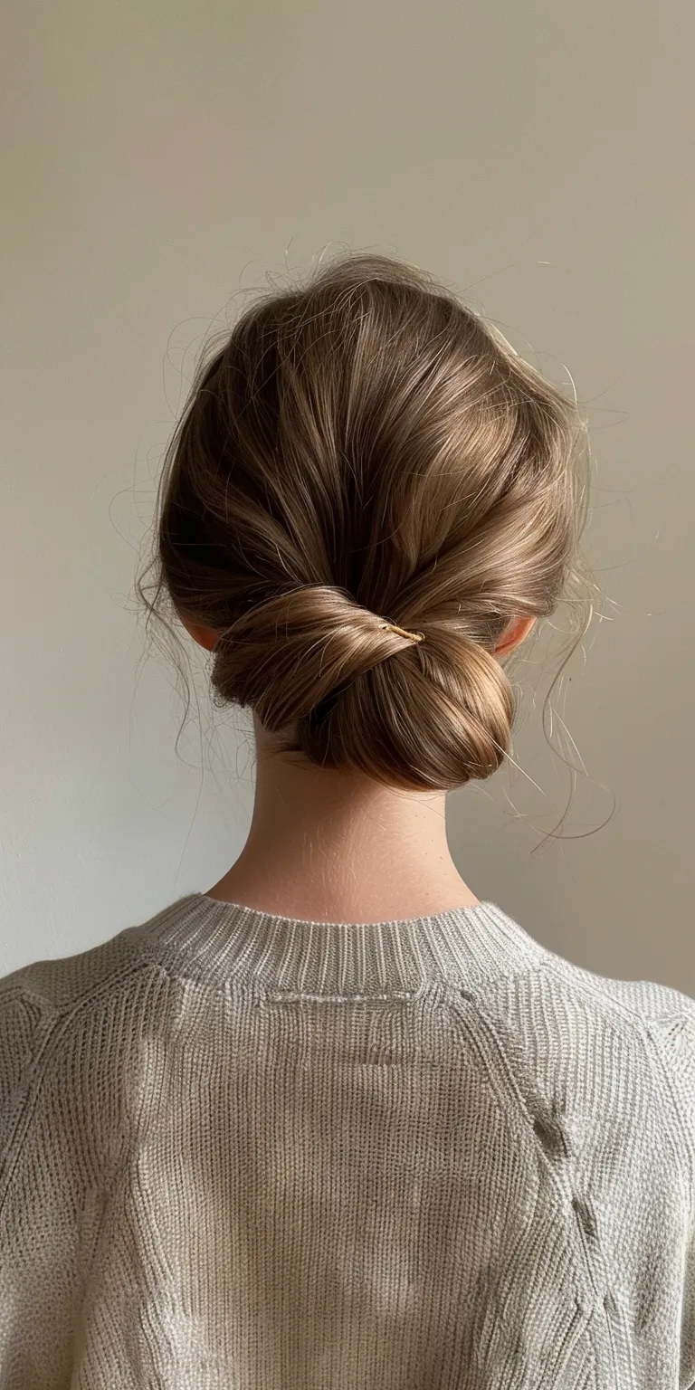 ducktail hairstyle Updo, Ballerina bun, French twist, Chignon, Milkmaid braid