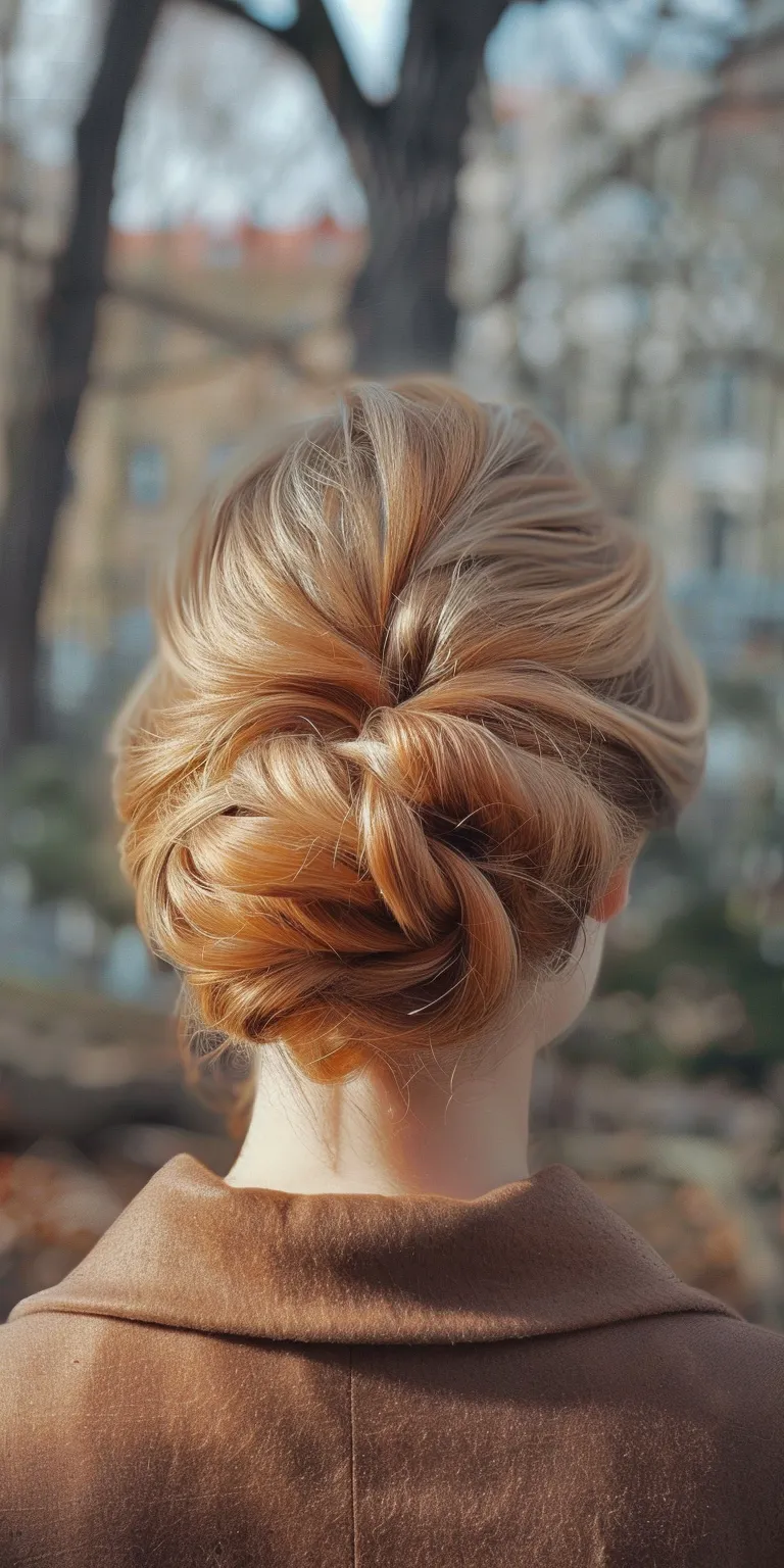 1980 hairstyles Updo, Chignon, Milkmaid braid, Ballerina bun, French twist