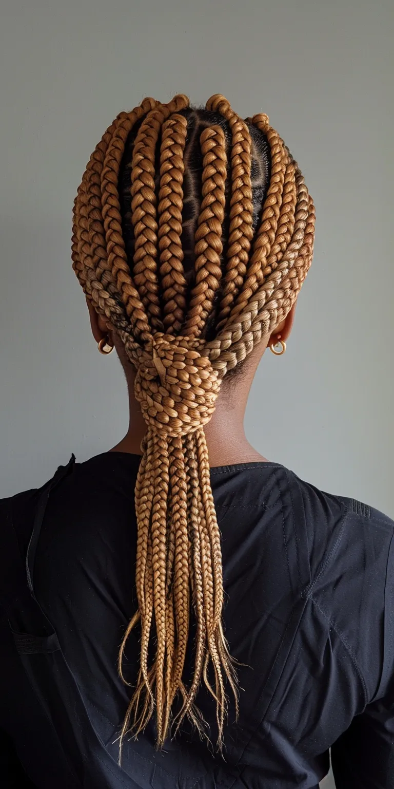 brown box braids Hair twists, French twist, Crochet braids, Waterfall Boho