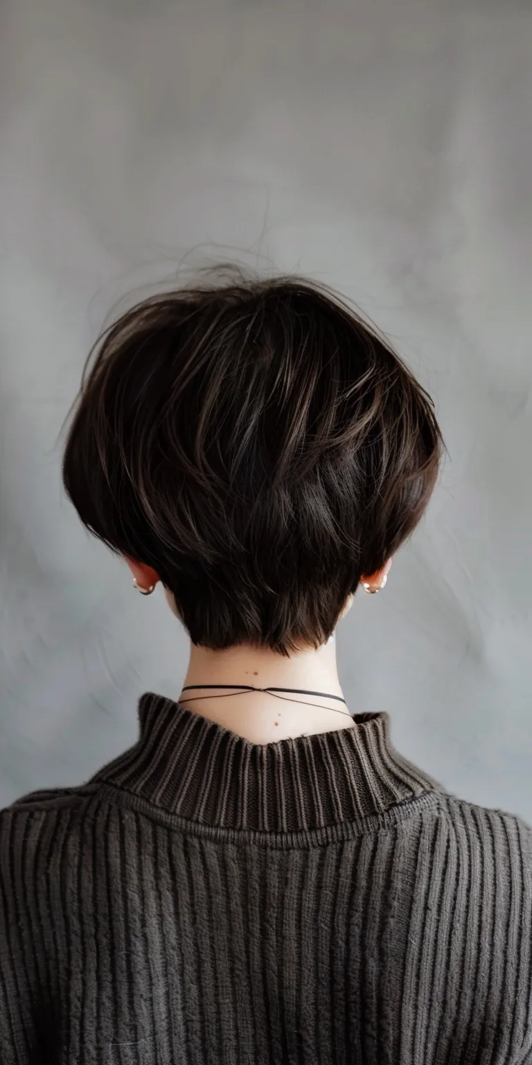 different haircuts for women Asymmetric cut, Short brush Pixie Japanese women's hairstyles, Butterfly haircut