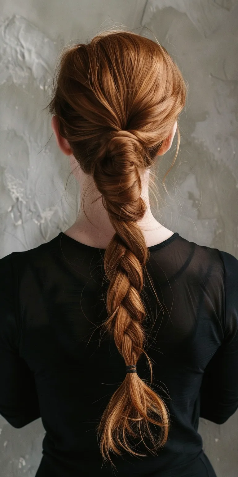 ponytail hairstyles French braid, Braid, Milkmaid Waterfall braids, Updo