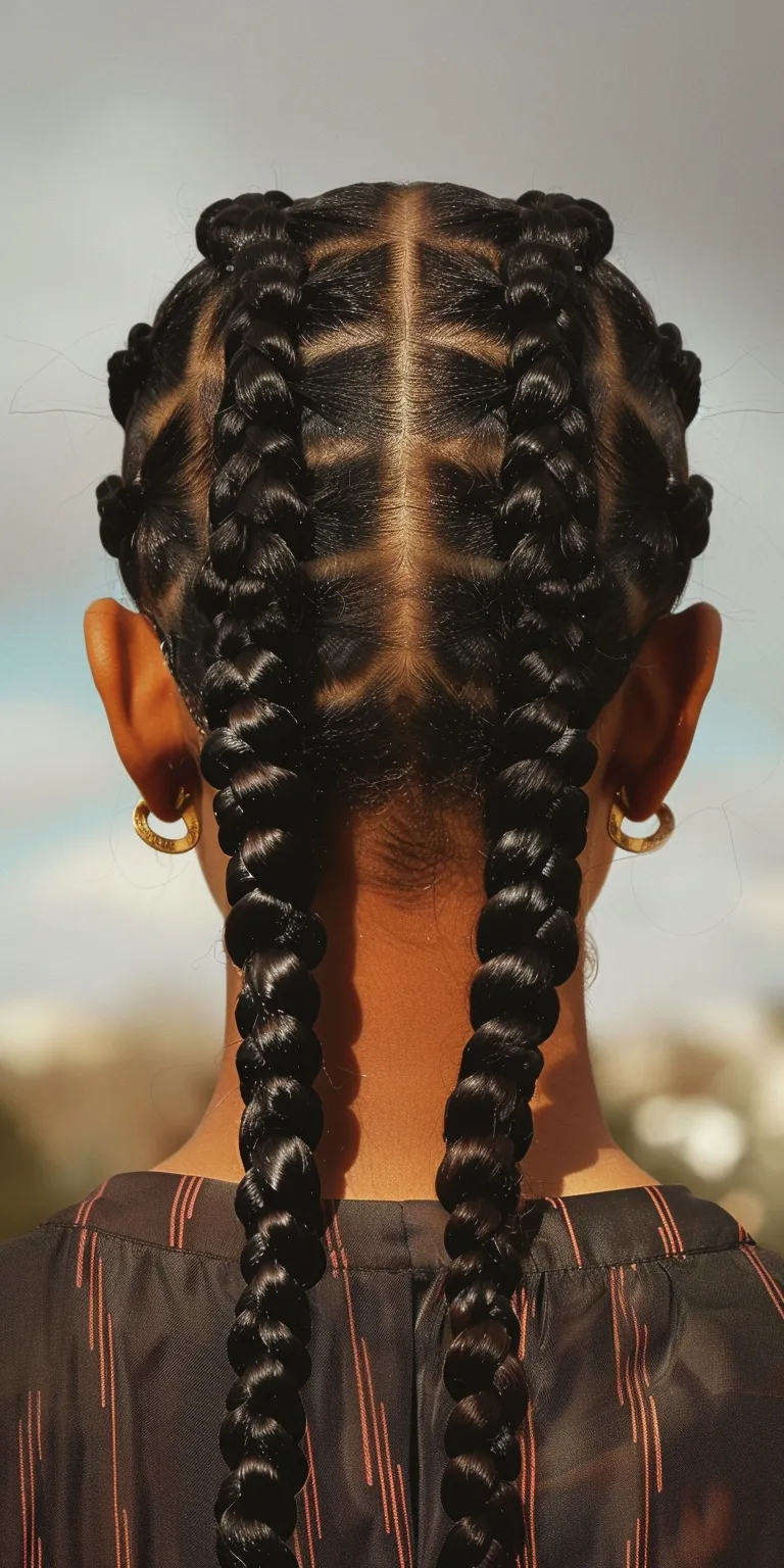 double dutch braids Hair twists, Waterfall braids, French twist, Cornrows, Boho